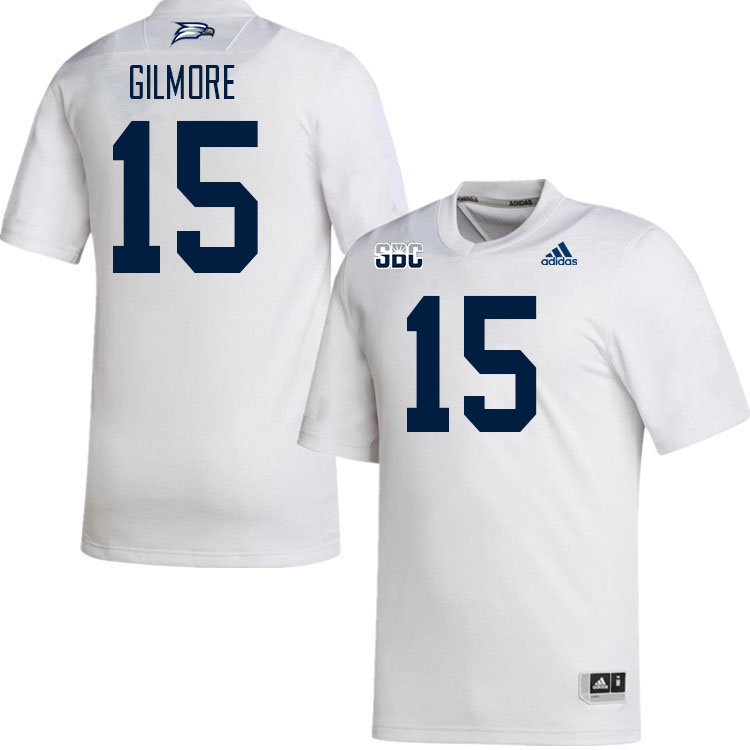 Men #15 Davon Gilmore Georgia Southern Eagles College Football Jerseys Stitched Sale-White